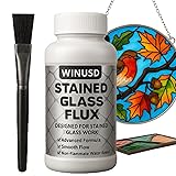 8oz Solder Flux for Stained Glass Soldering, Liquid
