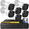 (Full HD 5MP Definition) Wired Security Camera System Outdoor Home Video Surveillance Cameras CCTV Camera Security System Outside Surveillance Video Equipment Indoor
