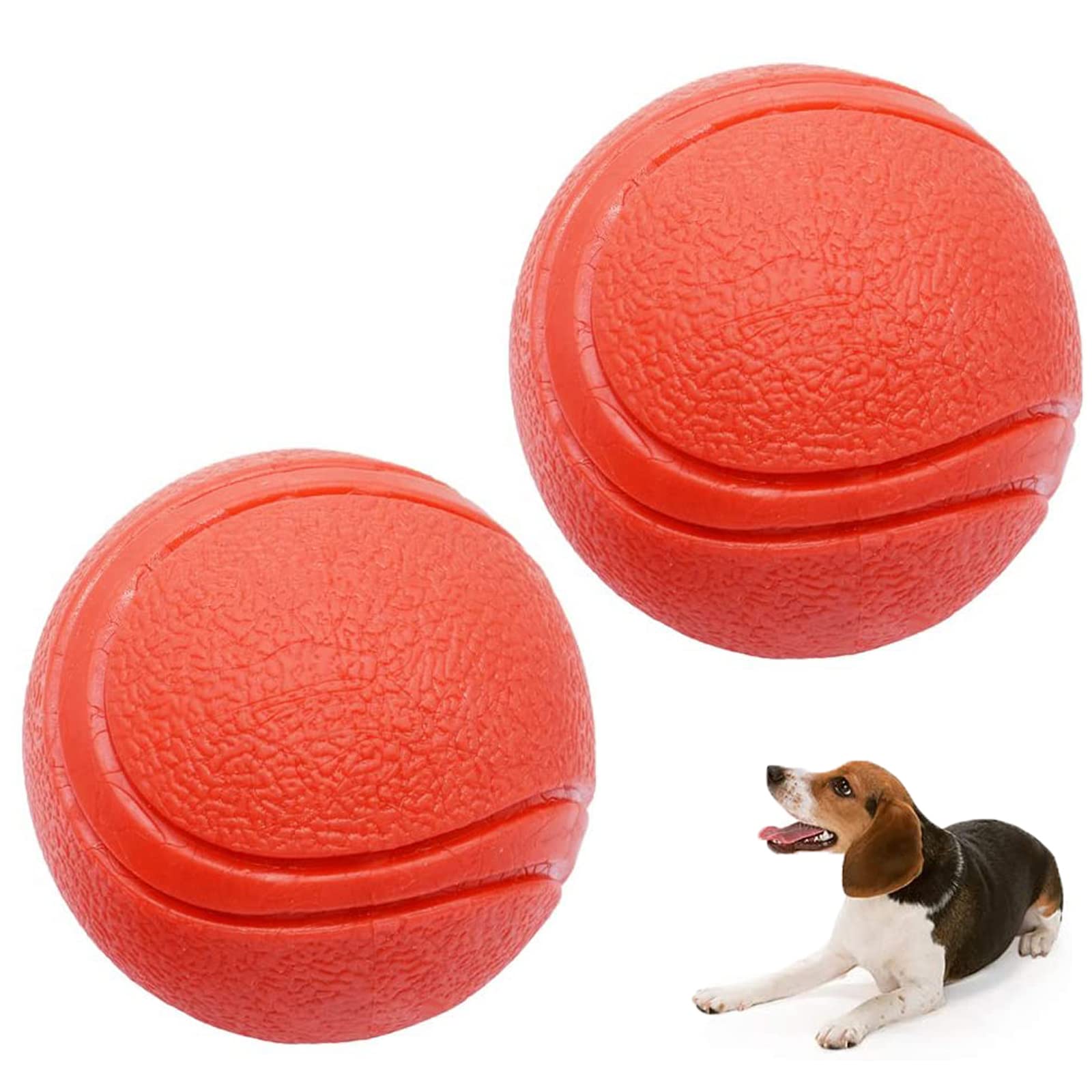 Photo 1 of Hard Rubber Balls for Dogs,Dog's Solid Rubber Bouncy Ball Bite Resistant and Indestructible Dog Training Ball,Dog Balls for Aggressive Chewers
