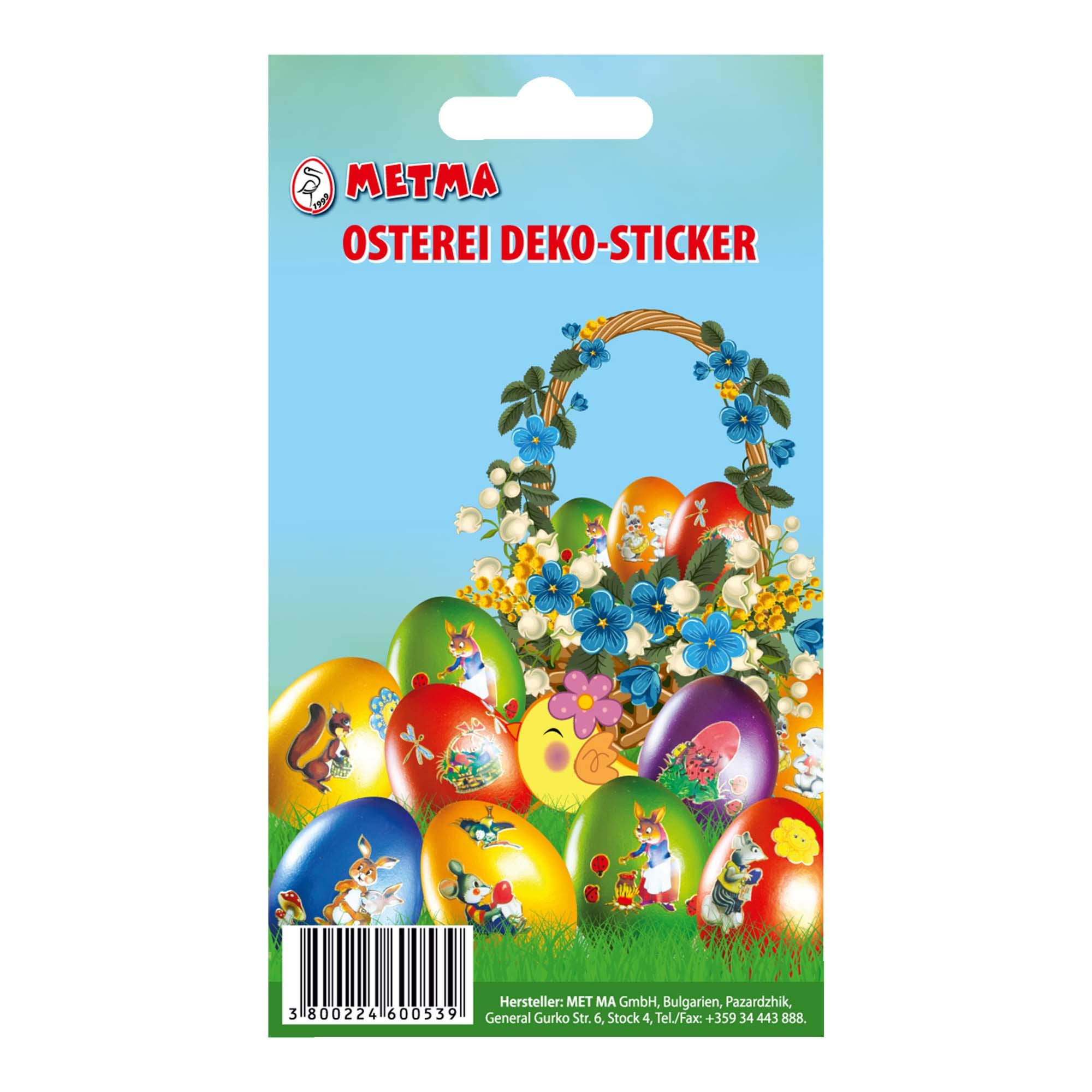 Metma Print Sticker, Motifs, Easter, Multicoloured