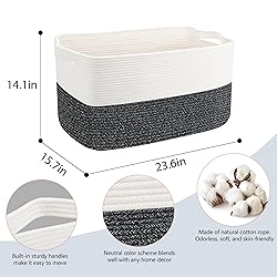 MEGASKET Extra Large Toy Box, 23.6" x 15.7" x