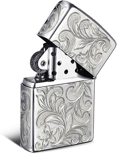 Amazon Zippo ジッポー オイルライター シルバー925 全面5面ハワイアン手彫り スクロール プルメリア サテーナ仕上げ No13 レギュラータイプ Fl102s ジュエリー 通販