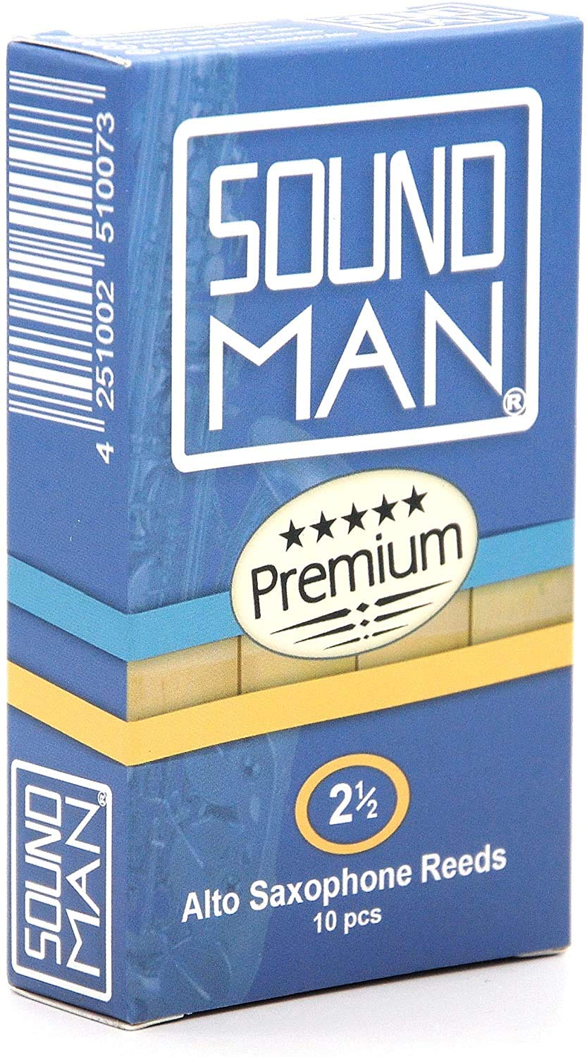 Alto Saxophone Reeds Cane Student Soundman® 10 pcs Reed (Strength: 2.5)