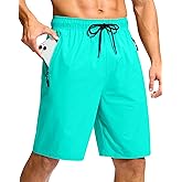 G Gradual Men's Swim Trunks 9" Quick Dry Swimming Board Shorts with Zipper Pockets Swimwear Bathing Suit for Men No Liner