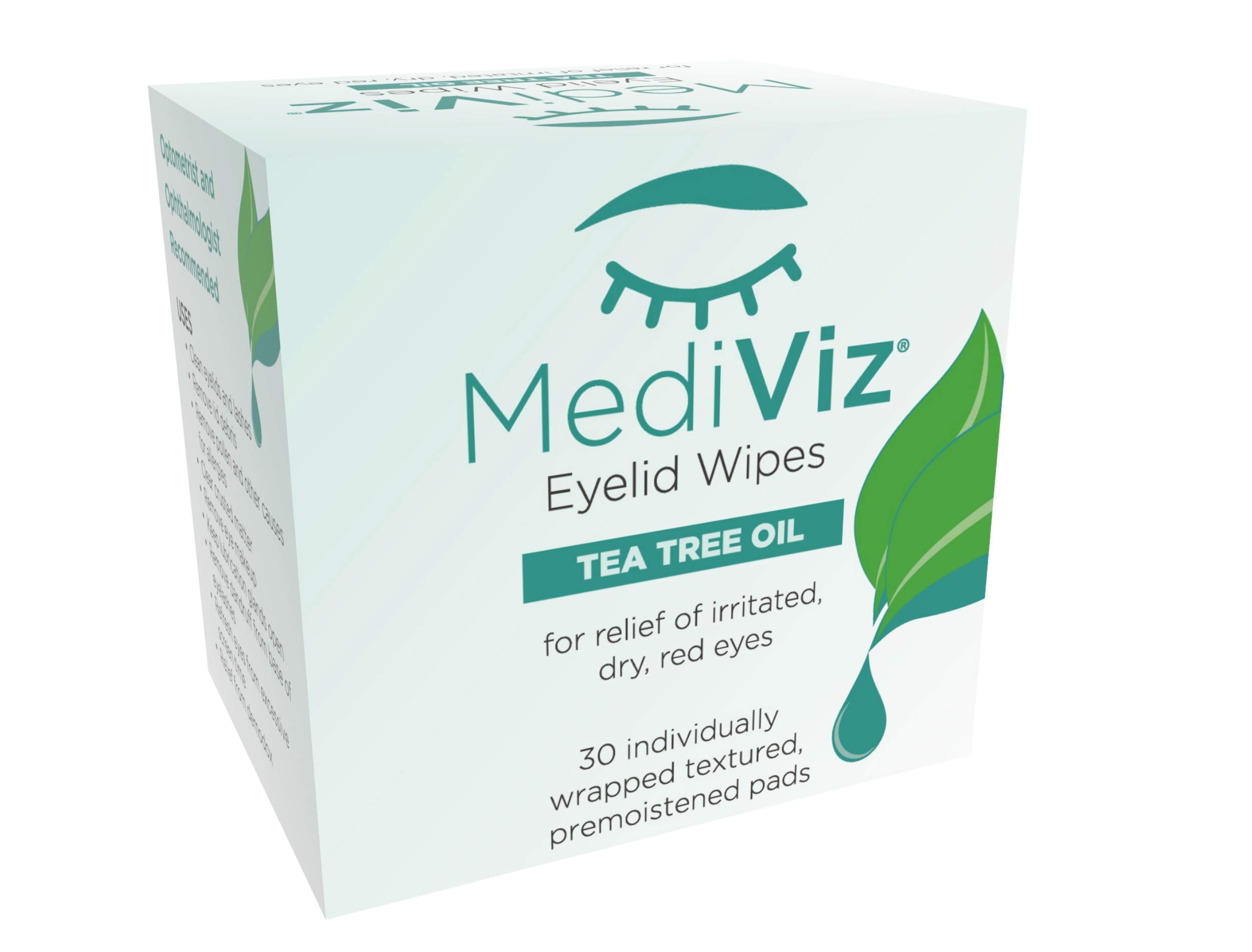 Mediviz Tea Tree Eyelid Wipes Exfoliating, Hypoallergenic Eyelid Scrubs to Help With Crusty Mediviz Tea Tree Eyelid Wipes Exfoliating, Hypoallergenic Eyelid Scrubs to Help With Crusty