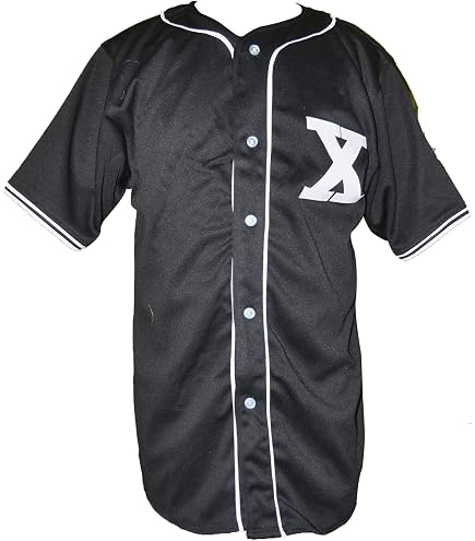 Amazon.com : Malcolm X White Baseball Jersey Sewn Any Name Any