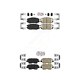 AmeriBRAKES Front Rear Ceramic Disc Brake Pads Kit