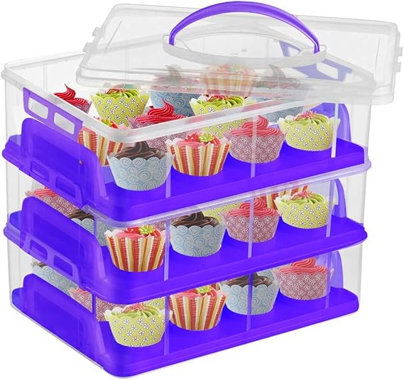 DuraCasa Cupcake Carrier, Cupcake Holder Premium Upgraded