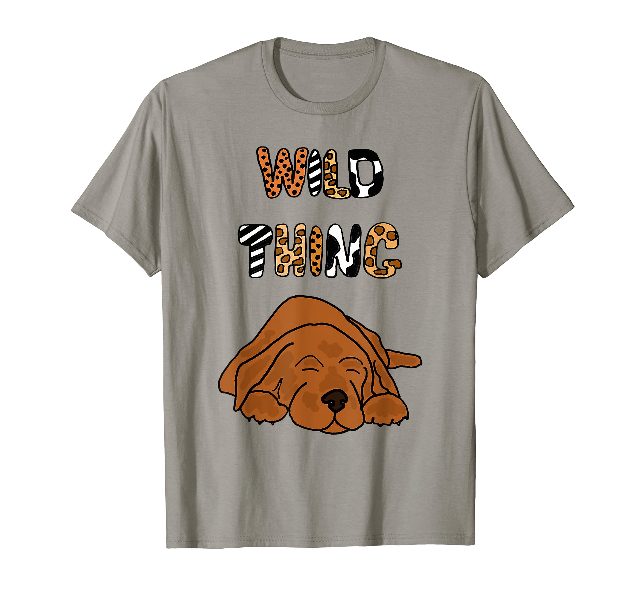 Smileteesfunny Funny Wild Thing Sleeping Dog Cartoon T-Shirt