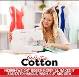 FT Fashion Track 100% Cotton Fabric by the Metre 58in White 147.5cm view 8