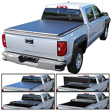 Amazon Com Autozensation For Ram 1500 2500 3500 Trifold Tonneau Cover 6 4ft Bed Automotive