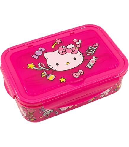 Amazon.com: Hello Kitty Bento Lunch Box (17.92oz)- Cute