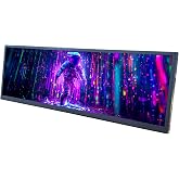 VSDISPLAY 12.7'' 2880x864 2K Stretched Bar LCD PC Case Screen | with USB-C/Mini H/D Video Input,As Secondary Display for PC/Computer/Laptop CPU GPU Data Monitoring