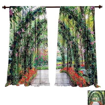 Amazon Com Blackout Living Room Bedroom Window Curtains Country