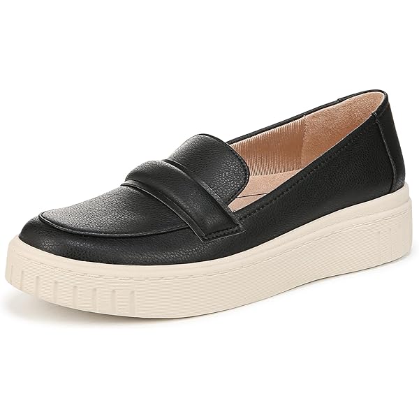 Amazon.com | LifeStride Womens Geneva Chop Loafer Cloud White 5 M