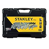 STANLEY Drive Socket Set, 123-Piece, Black