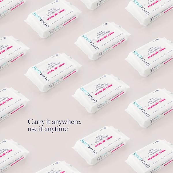 DYNAREX HERCARE FEMININE HYGIENE WIPES – 12 PACK, 40 WIPES PER PACK – 5.5″ X 8″ PH-BALANCED, ALCOHOL-FREE, HYPOALLERGENIC, RESEALABLE PACKS, TRAVEL ESSENTIALS FOR WOMEN