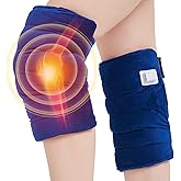 Knee Heating Pad for Arthritic, 2PCS Super Soft Electric Heat Pad for Leg, 20s Fast Heating Knees Warmers with 10-90min Auto-Off Timer, 86-158℉ Heat Level (No Battery, No Vibration)