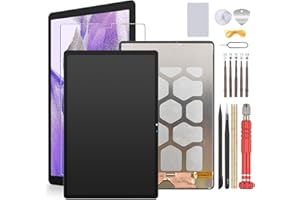 FKBAIGHTCCY Screen Replacement for Samsung Galaxy Tab S7 FE 2021 12.4'' LCD Display Touch Screen for Galaxy Tab S7 FE T730 T733 T736 Digitizer Assembly Black with Tools