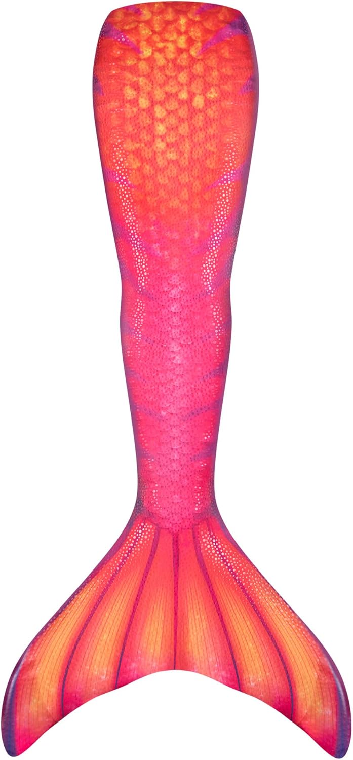 Fin Fun Mermaid Tail Only, Reinforced Tips, NO Monofin, Tiger Lily, Adult S
