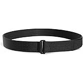 TACNEX Tactical EDC Belt with Simple Metal Loop/Hook 1.5" Heavy Duty 2-Ply Stiff Nylon Belt for Gear Carry Men Women