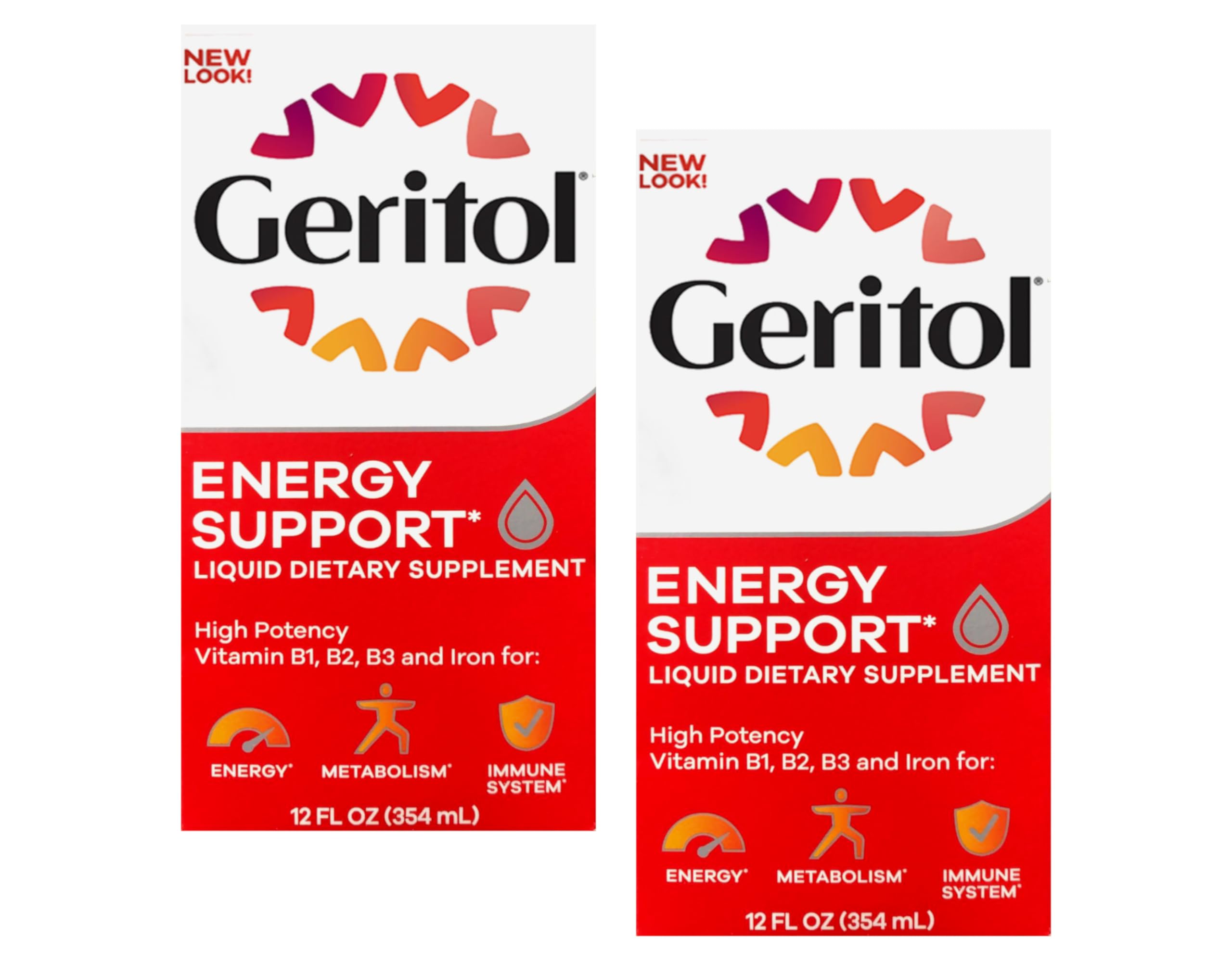 Geritol Multivitamin & Mineral Supplement - Pack Of 2 Bottles, 100 Tablets Each (Exp. 05/2027)