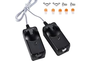 SAIYUGTY 41A5034 Garage Safety Sensor Kit Compatible with Liftmaster Sears Chamberlain Craftsman, Garage Door Openers Parts Replacement(1997-current), 2 Garage Door Sensors (Receiving&Sending),G801CB-P