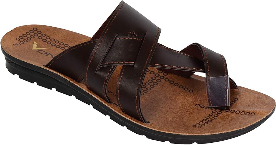 leather chappals for mens amazon