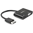 StarTech.com DisplayPort to HDMI VGA Adapter - DP 1.2 HBR2 to HDMI 2.0 (4K 60Hz) or VGA 1080p Converter Dongle - DP to HDMI o