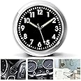 Betus Car Dashboard Clock - Stick on Dashboard or Install with Air Vent Clip - Mini Tiny Small Analog Clock Watch for Vehicle Automotive Car Truck Boat Bike Home Motorcycle