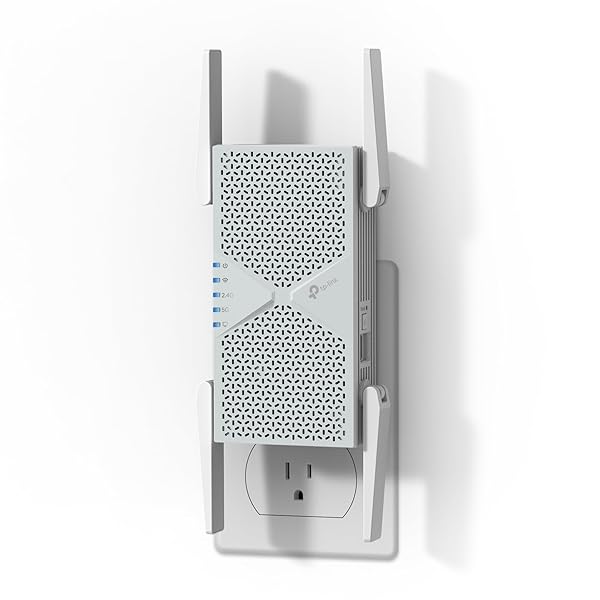 TP-LINK BE6300 WI-FI 7 RANGE EXTENDER RE403BE W/ 2.5G PORT | 6.3 GBPS DUAL-BAND WIRELESS REPEATER | INTERNET SIGNAL BOOSTER FOR HOME | UP TO 2800 SQ.FT, 64 DEVICES | MLO, EASYMESH | NO 6 GHZ BAND