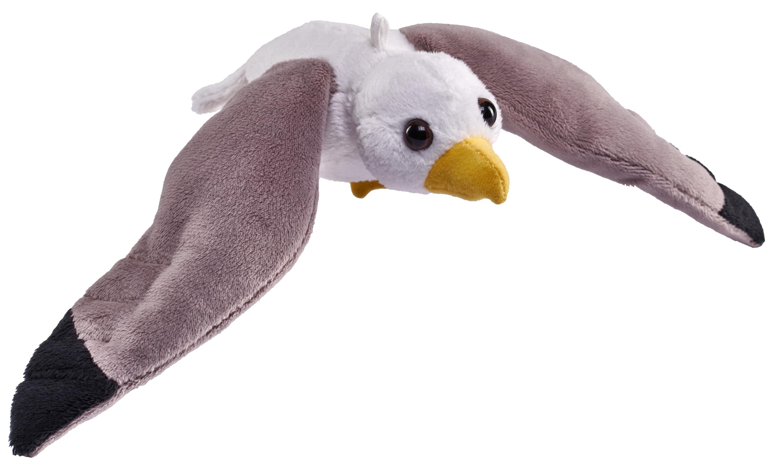 Wild Republic Pocketkins Eco Sea Gull, Stuffed Animal, 5 Inches, Plush Toy, Made from Recycled Materials, Eco Friendly, White