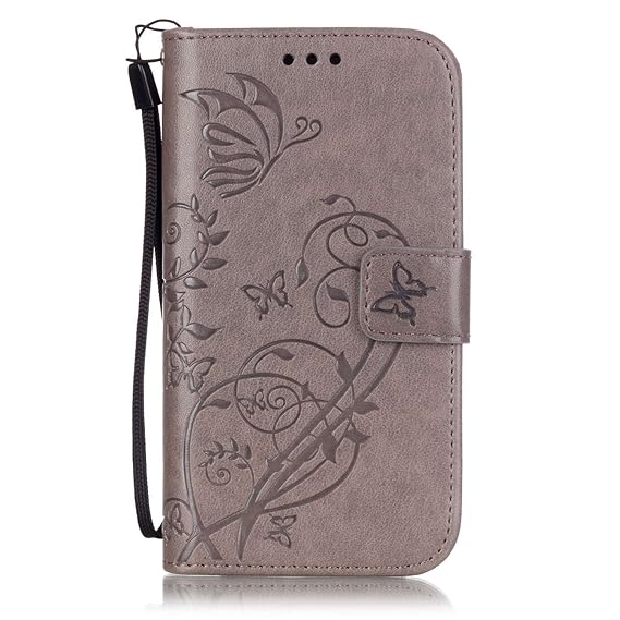 ISAKEN Kompatibel mit Galaxy S3 Hülle, PU Leder Geldbörse Wallet Case Ledertasche Handyhülle Tasche Schutzhülle Hülle mit Han
