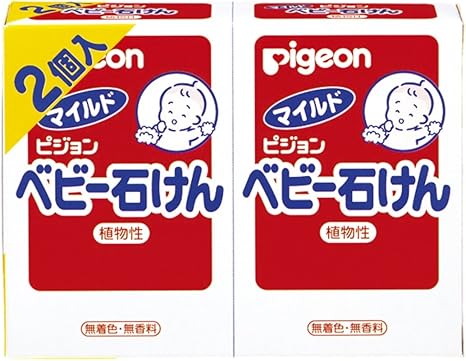 Amazon ピジョン ベビー石けん 0ヵ月 90g 2個 ピジョン ベビーソープ