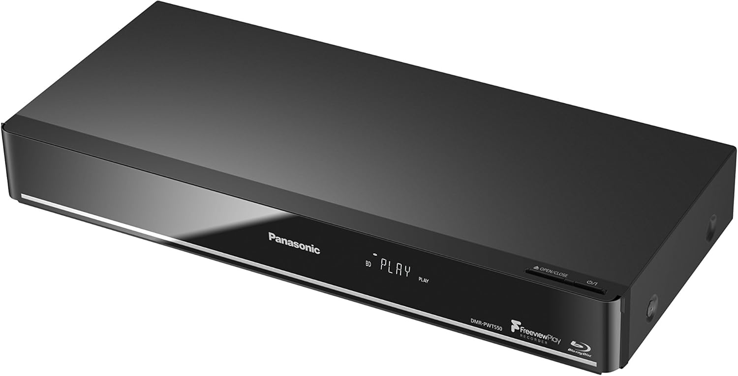 Panasonic DMR-PWT550EB Blu-Ray Player and HDD Recorder with Freeview Play, Black - Image 4