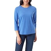 Gloria Vanderbilt Women's Amanda 3/4 Sleeve Soft Knit Top Standard