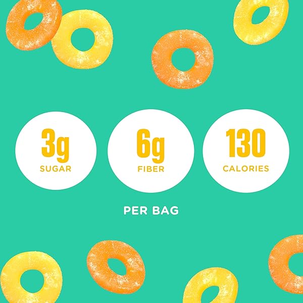 SMART SWEETS, PEACH RINGS, 1.8 OUNCE