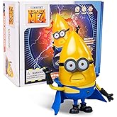 Minions Toy Despicable Me 4 Toys,5.1 Inch Mega Gus Action Figures,6 Interchangeable Expressions and Rotatable Head Minion Model Kits,Gifts for Kids Ages 8 Years & Older
