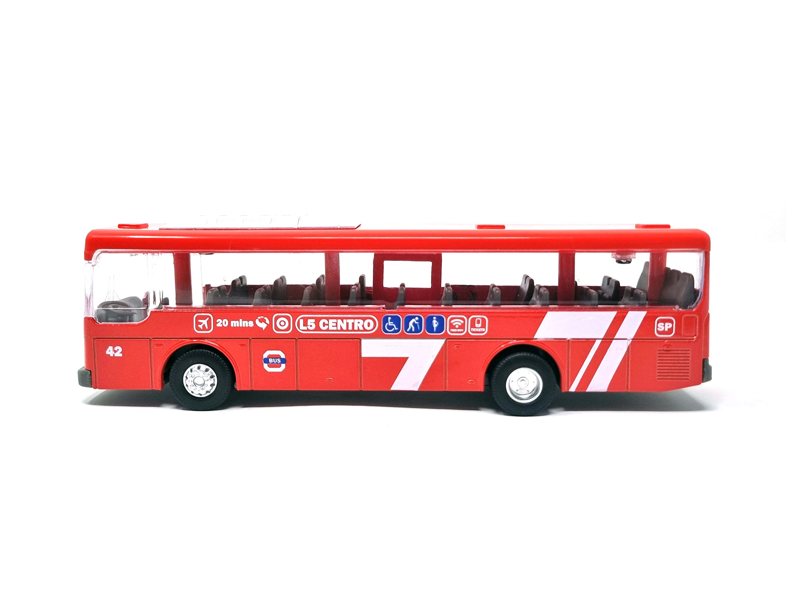 PLAYJOCS GT-8112 Urban Bus. Metal vehicle with plastic parts, idela for children and collectors.