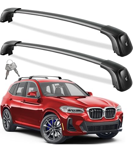 🎒 Barras De Techo Portaequipajes Para BMW E36 | 122 CM | Aluminio Robusto | Cross Bar Para Coche Excelente