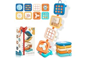 TOYLFORT Montessori Toys for Baby 6-12 Months: Sensory Activity Cube with Fine Motor Skills - Travel Busy Board Busy Cube Gifts for 1 Year Old Boy Girl