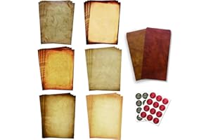 Antique Stationary Paper and Envelopes Set – Vintage Parchment Paper Old Fashioned Letter Stationery for Printing, Invitation