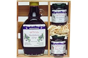 HUCKLEBERRY HAVEN Huckleberry Gift Crate: 10oz Wild Huckleberry Syrup & 2- 3oz Jams