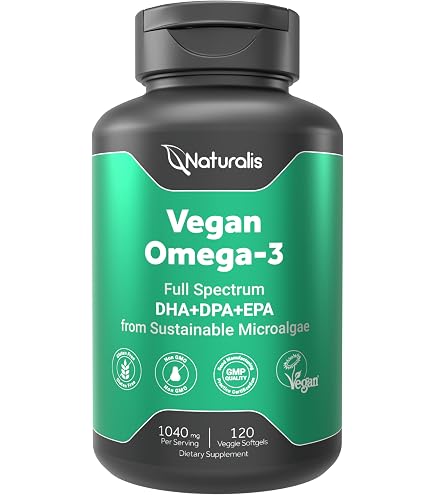 Amazon.com: Naturalis Vegan Omega 3 520mg 120 Softgels | an