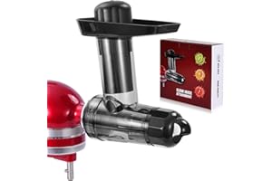 Masticating Juicer Attachment Compatible with KitchenAid Stand Mixer,Gdrtwwh Masticating Slow Juicer Attachment with Big Mouth Feed Chute,Cold Pressed Juicer Machine for Kitchen aid Mixers