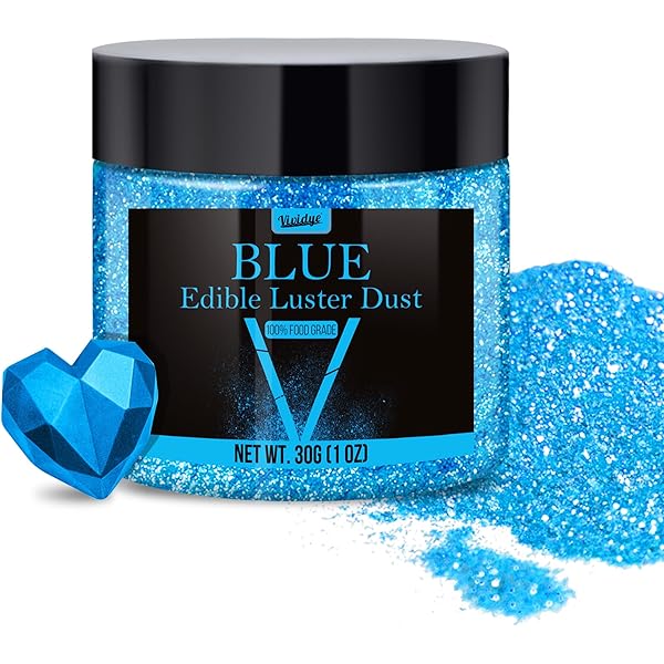 Aazon.co: Edible Glitter - 4 Colors Luster Dust Edible Glier Powder