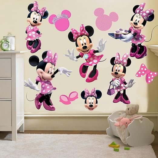 Amazon Com Raesponsive Minnie Mouse Clubhouse Wall Room Decor