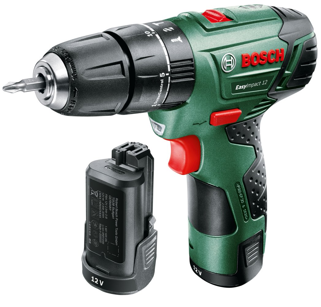 Bosch Home And Garden Easyimpact 12 Akku Schlagbohrschrauber 12 V |  Desertcart Seychelles, image size:1047x1000