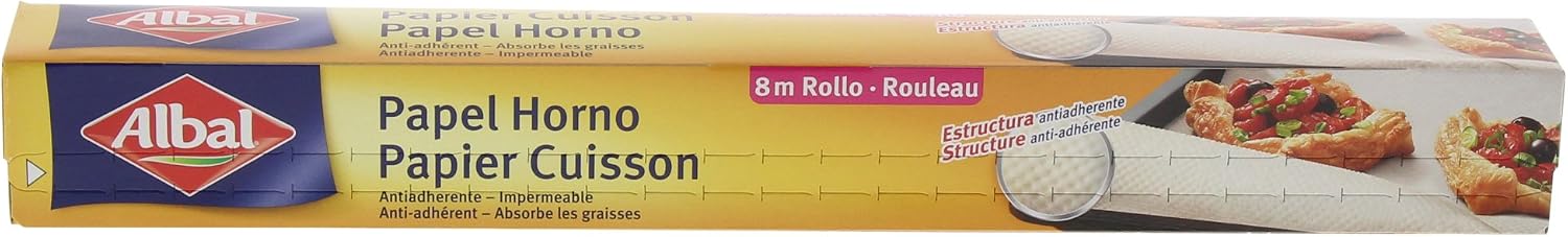 Albal Baking Paper, Non-Stick, Easy to Remove, 8 M, Set of 4, 8x0.38 m (Lot de 4) - Image 3