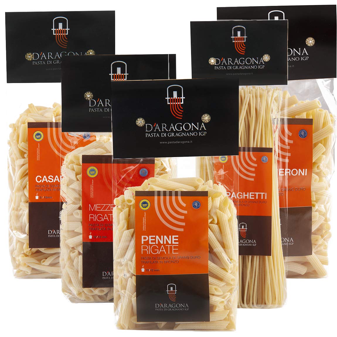 Buy PASTA D'ARAGONA GRAGNANO IGP PROCIDA Pack, Mixed Formats 5 x 500